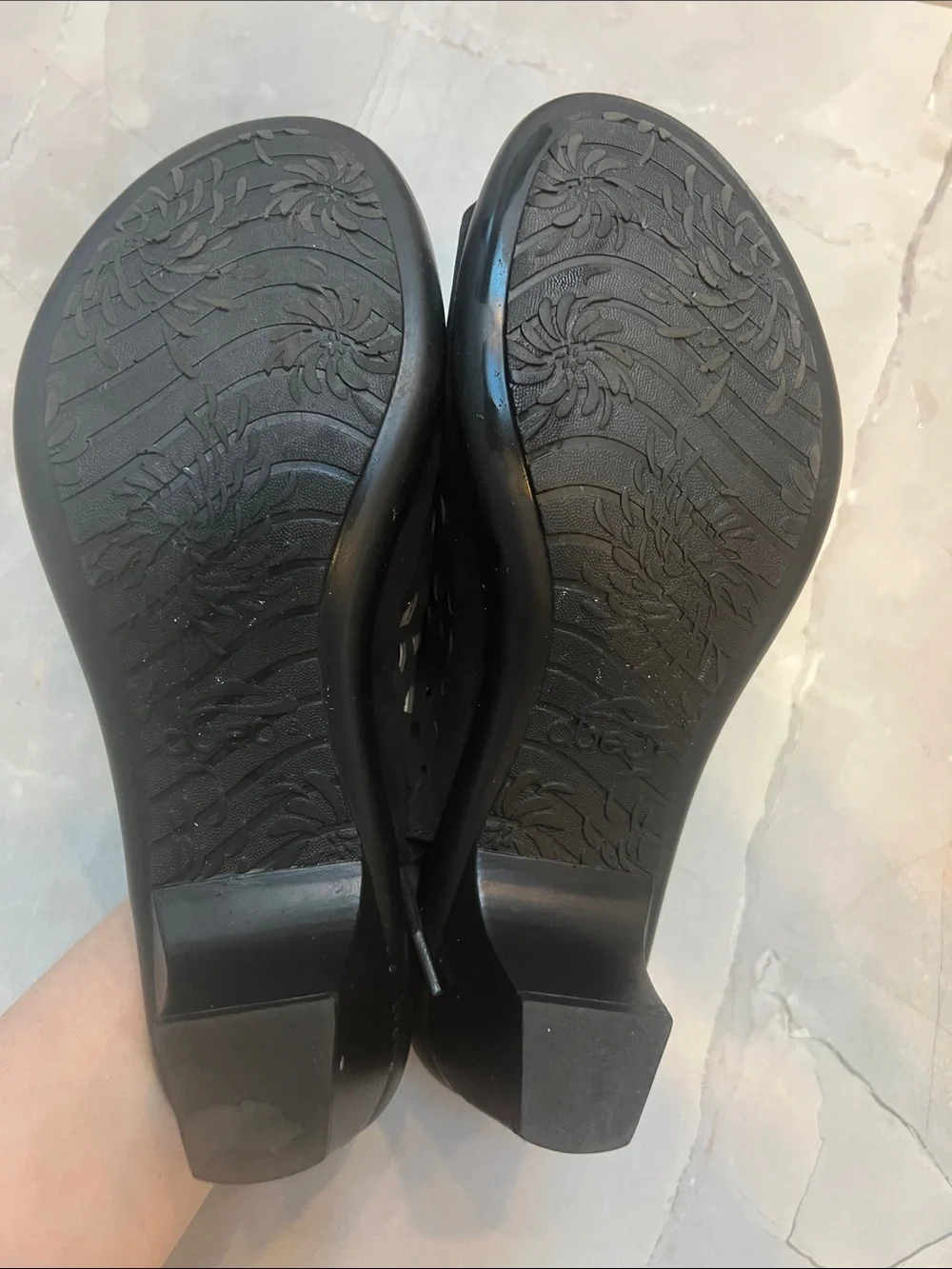 Abeo Goldie Metatarsal Black Nubuck Leather Lace Up Orthodic Heels